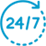 Round the clock 24/7 customer support